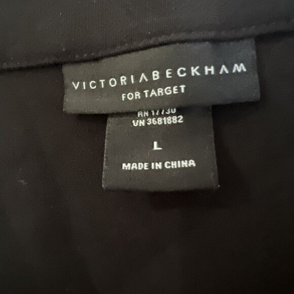 Victoria Beckham Black Scallop Trim For Target L Mini Skirt Big Pocket On Front - Picture 7 of 8